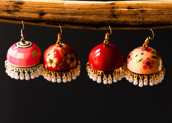 Classic Small jhumka Earrings Combo Set