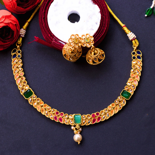 Antique Necklace Set and Earrings FS182 - freakysera