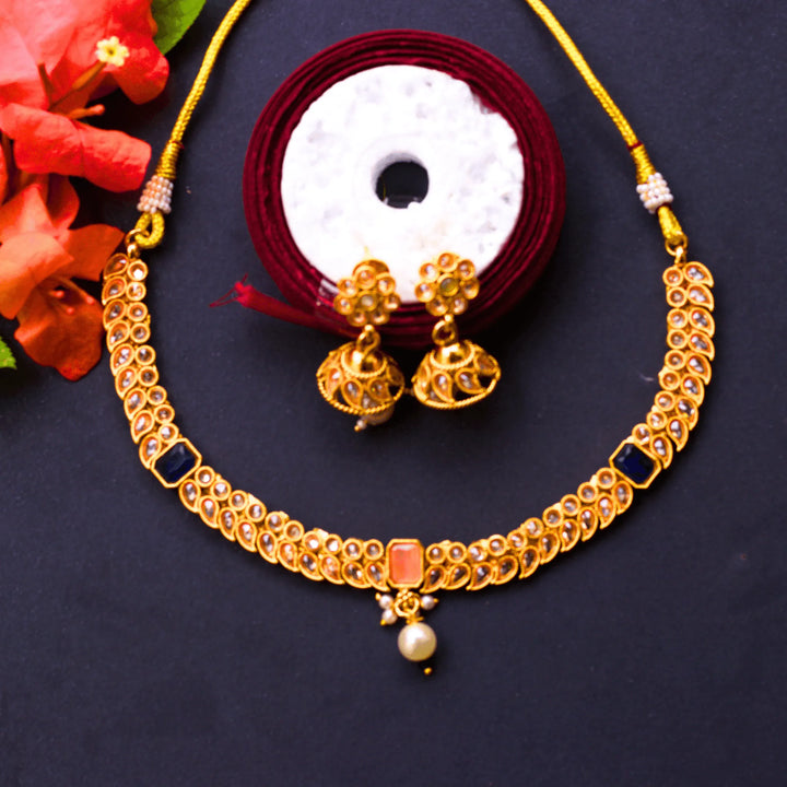 Antique Necklace Set and Earrings FS182 - freakysera
