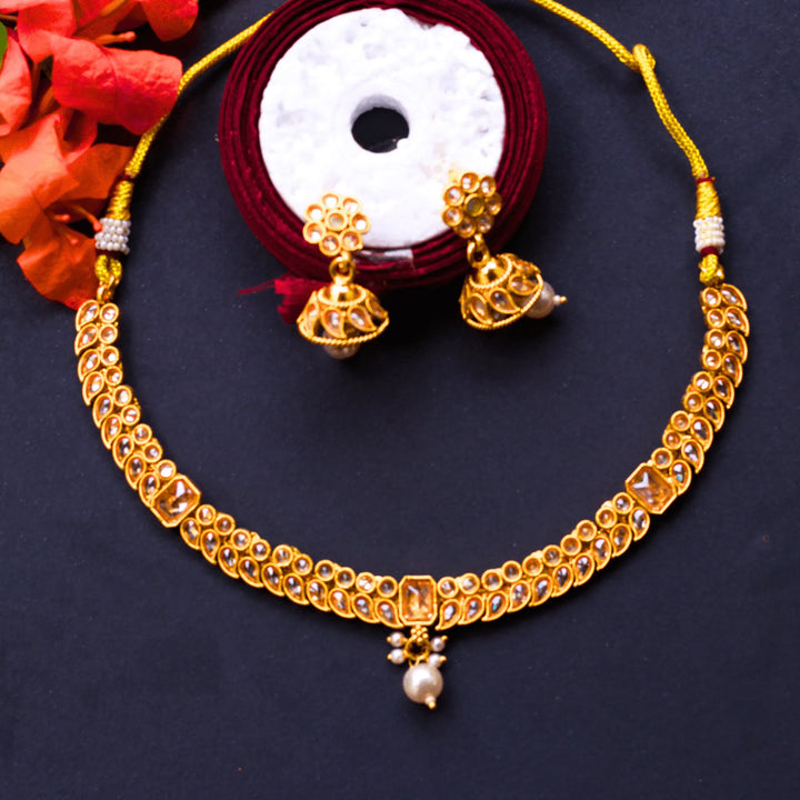 Antique Necklace Set and Earrings FS182 - freakysera