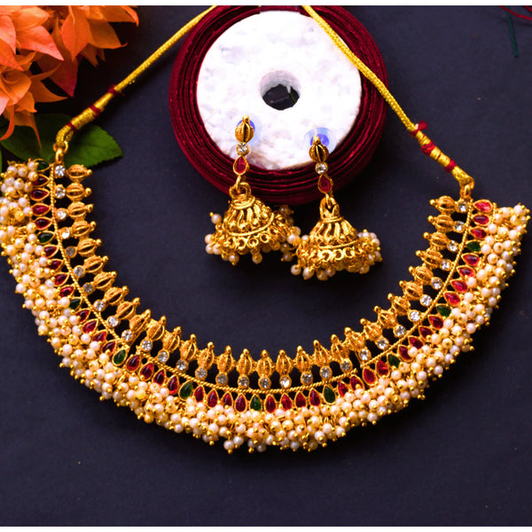 Antique Necklace Set With Earrings FS184 - freakysera