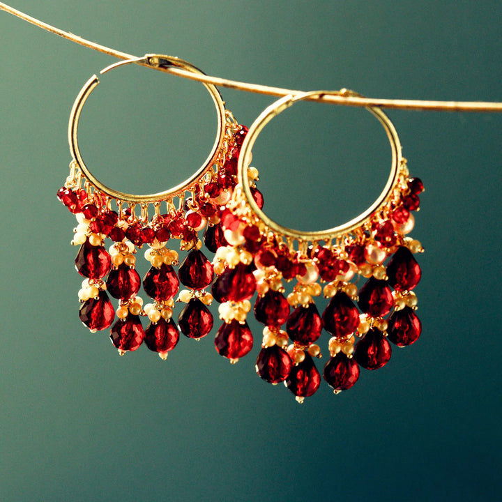 Chandbali in Violet,Blue ,Red and Pink color FS185E - freakysera