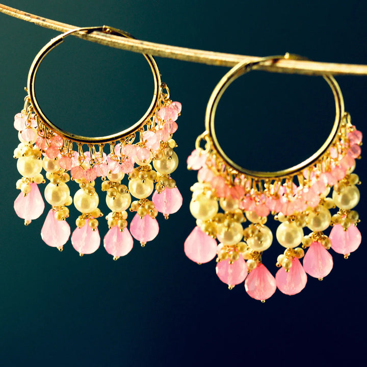 Chandbali in Violet,Blue ,Red and Pink color FS185E - freakysera