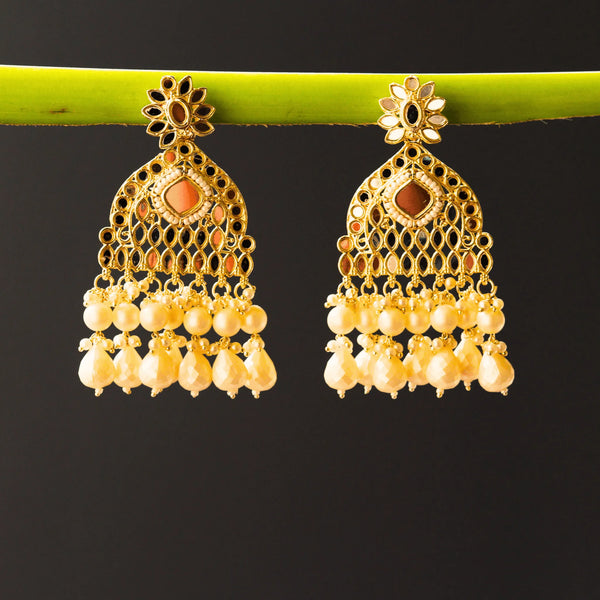 Designer Chandbalis Off white Earrings FS201E - freakysera