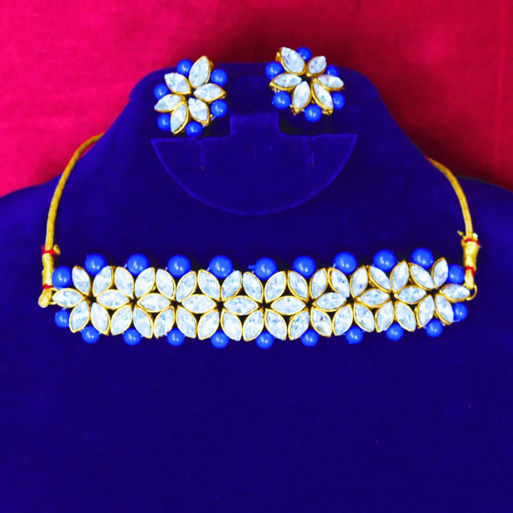Flower Shaped Choker Necklace FS228N - freakysera