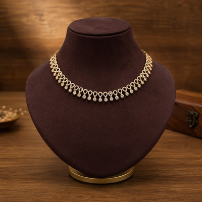 Artificial necklace collection by freakysera displayed on a wooden background