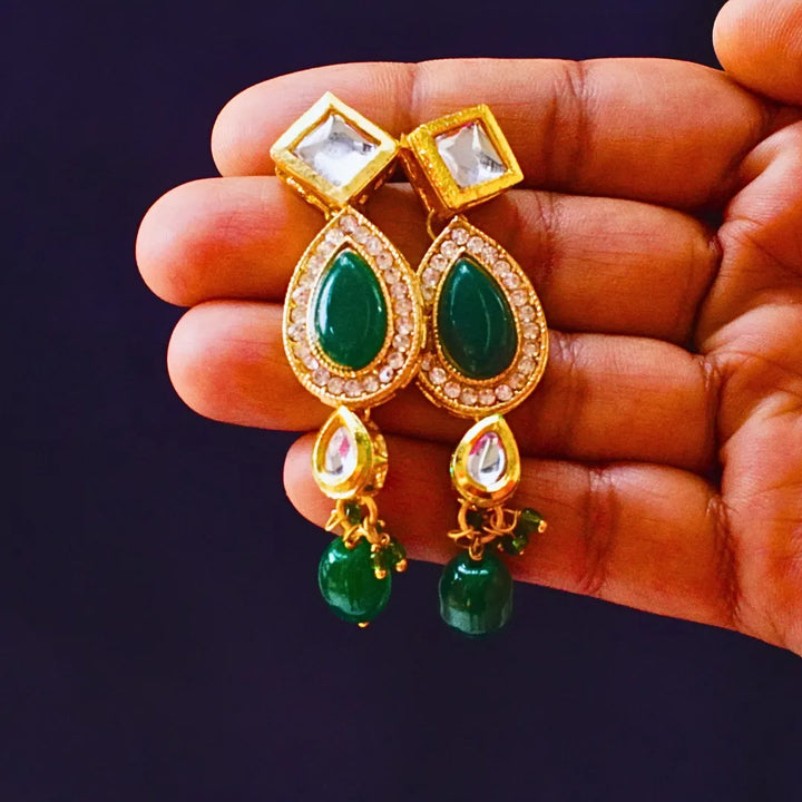 Green Kundan Necklace FS261N - freakysera