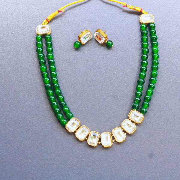 Kundan and Pearl Necklace FS213N - freakysera