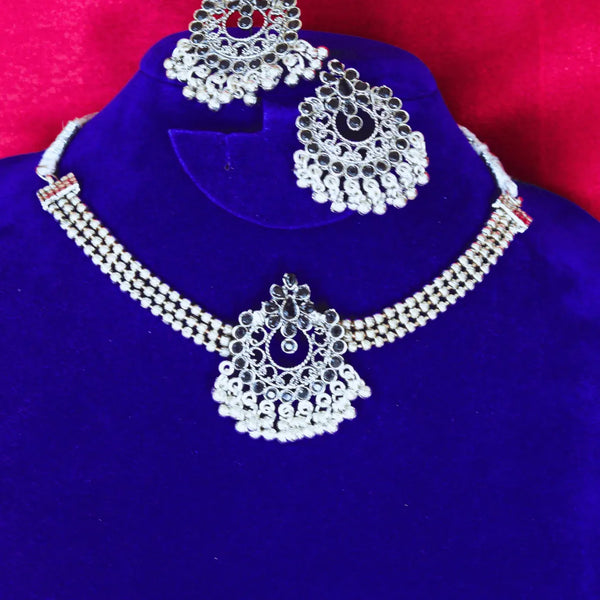 Oxidised Choker Necklace FS231N - freakysera