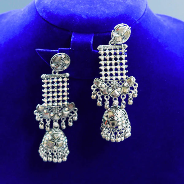 Oxidised Drops Jhumka Earrings FS305E - freakysera