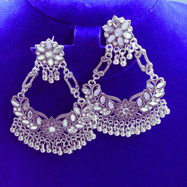 Oxidized Chandbali Earrings FS303E - freakysera