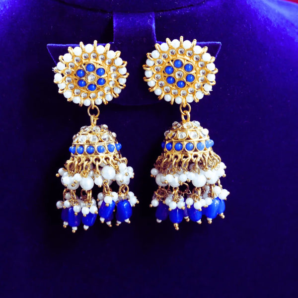 Premium jhumkas in black, blue, red, peach, green, pink colors FS316E - freakysera