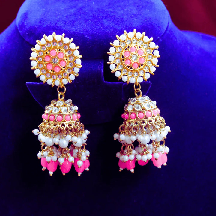 Premium jhumkas in black, blue, red, peach, green, pink colors FS316E - freakysera
