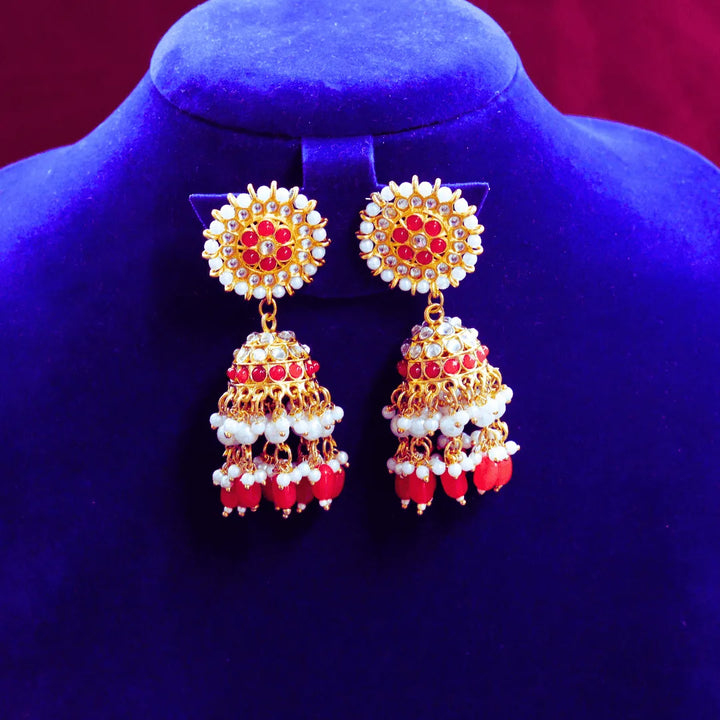 Premium jhumkas in black, blue, red, peach, green, pink colors FS316E - freakysera