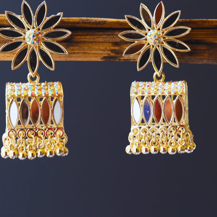 Silver Color Jhumkas Style FS191E - freakysera