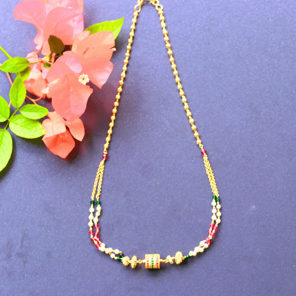 Simple gold chain for women Style FS107 - freakysera