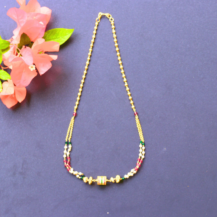 Simple gold chain for women Style FS107 - freakysera
