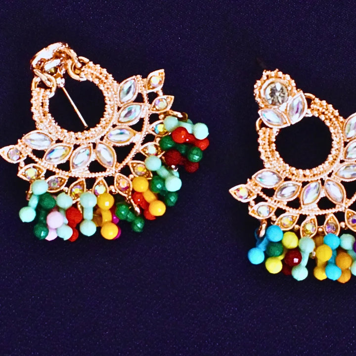 Small Chandbali Earrings FS329E - freakysera
