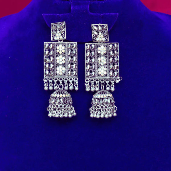 Square Oxidised jhumka FS319E - freakysera