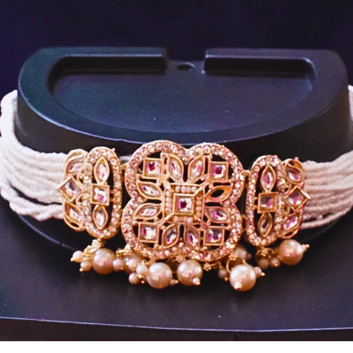 White Pearl Choker Set FS256N - freakysera