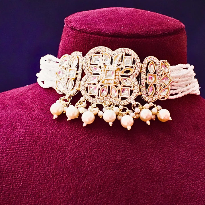 White Pearl Choker Set FS256N - freakysera